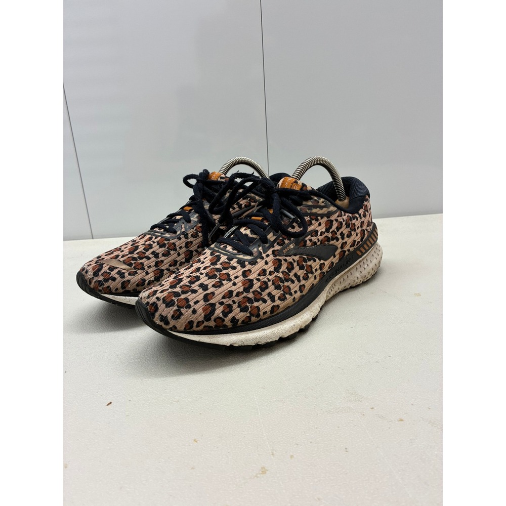Brooks Adrenaline GTS 20 Leopard Print Running Shoes Womens 10 1202961B264